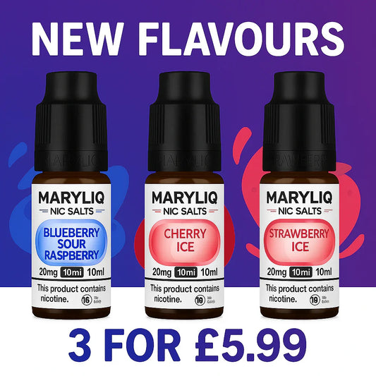 MARYLIQ BY LOST MARY CRYSTAL RED BLUE & PINK - 3 FOR £5.99! - Vapeslough
