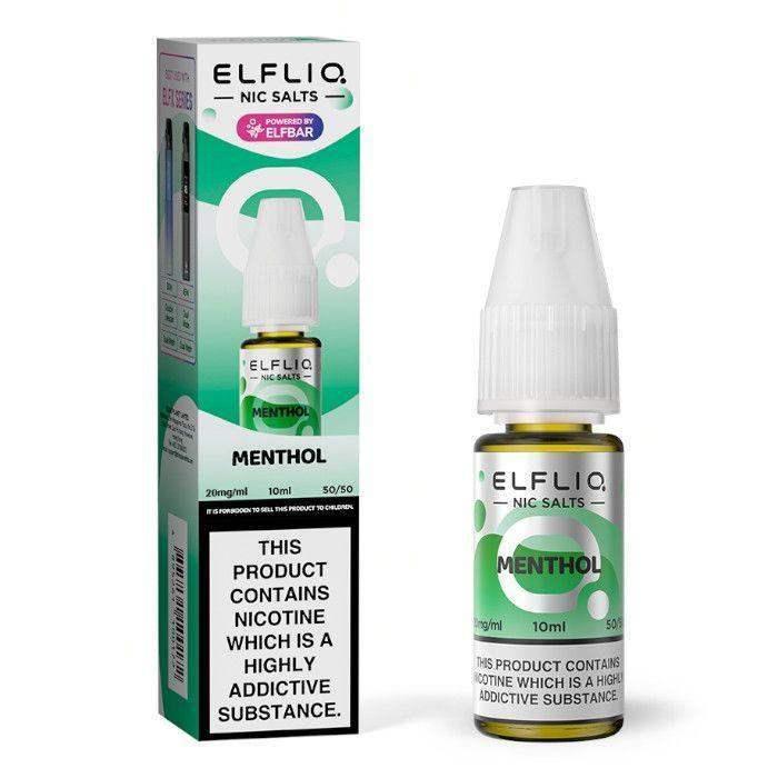 MENTHOL 10ML E LIQUID NICOTINE SALT BY ELFLIQ - ELFBAR - Vapeslough