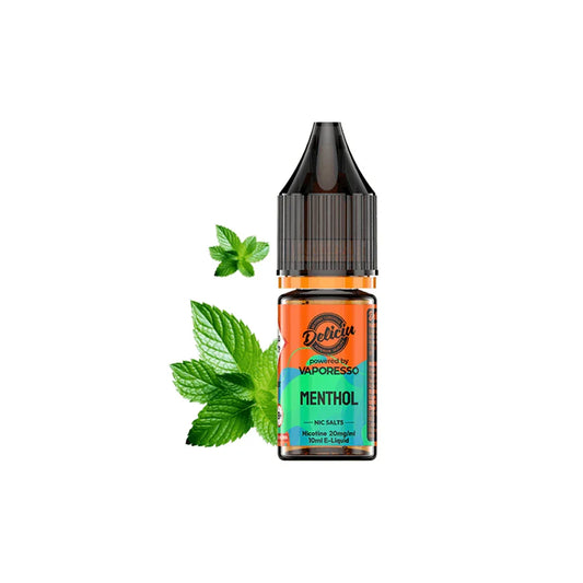 MENTHOL - 10ML NIC SALT E-LIQUID BY DELICIU VAPORESSO - 10MG|20MG - Vapeslough