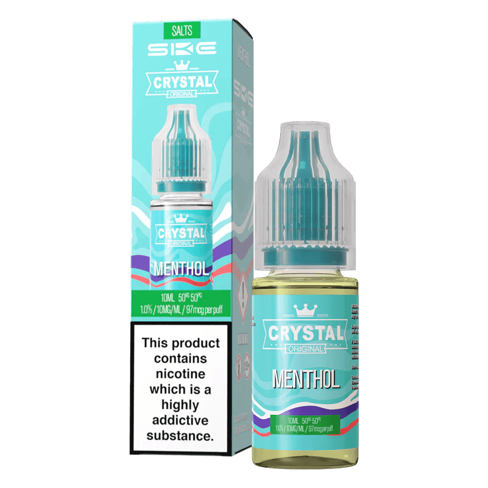 MENTHOL 10ML NIC SALT E-LIQUID BY SKE CRYSTAL ORIGINAL - Vapeslough