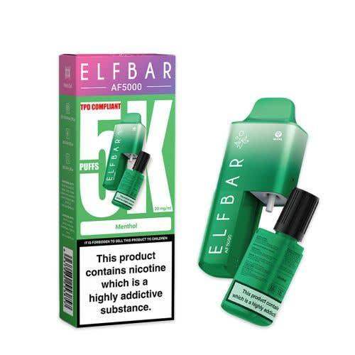 MENTHOL - ELF BAR AF5000 DISPOSABLE VAPE - 20MG(2%) - Vapeslough