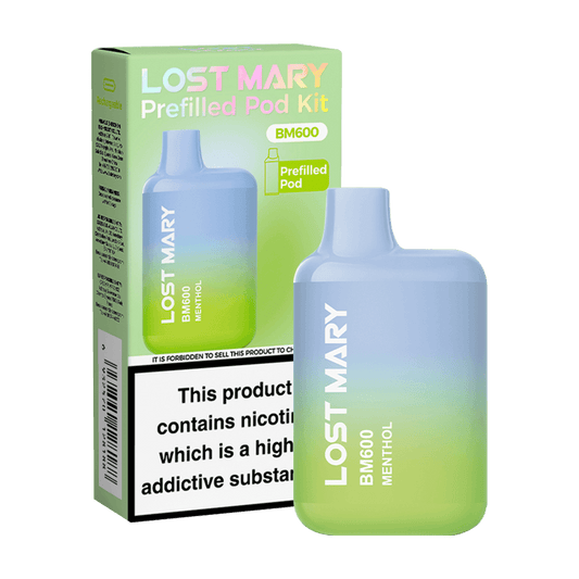 MENTHOL - LOST MARY BM600 PREFILLED POD KIT - Vapeslough