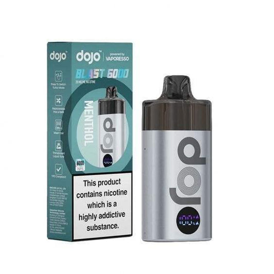 MENTHOL - VAPORESSO DOJO BLAST 6000 PRE-FILLED VAPE KIT - Vapeslough