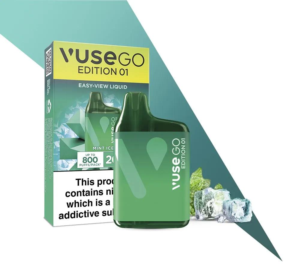 MINT ICE DISPOSABLE VAPE BY VUSE GO EDITION 01 - 20MG - Vapeslough