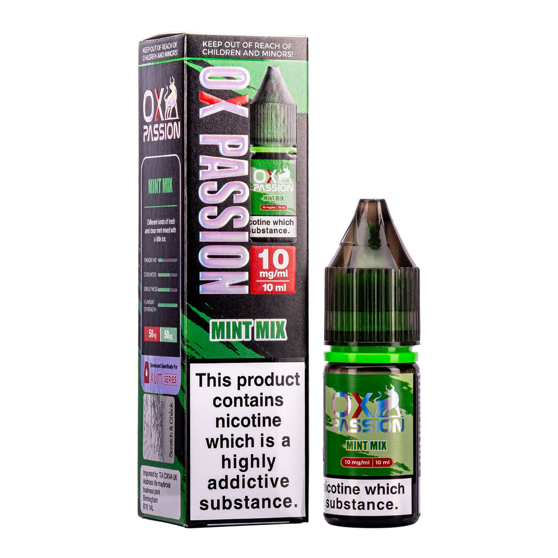 MINT MIX 10ML NIC SALT BY OXVA OX PASSION 10MG(1%) | 20MG(2%)