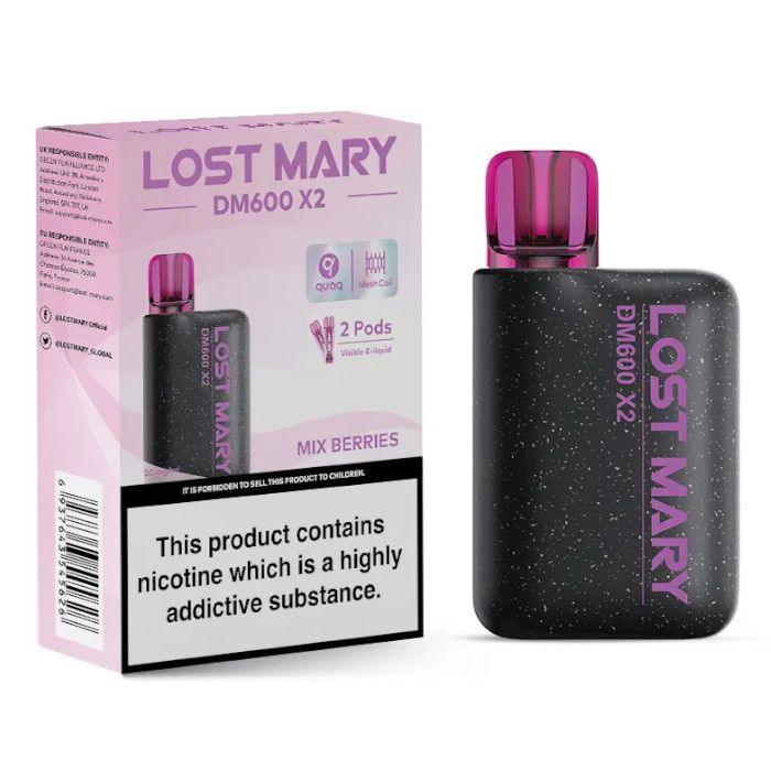 MIX BERRIES - LOST MARY DM600 X2 DISPOSABLE VAPE BY LOST MARY - 2% (20MG) - Vapeslough