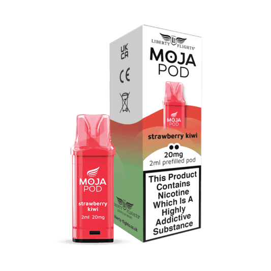 MOJA POD STRAWBERRY KIWI PREFILLED POD 20MG(2%) BY LIBERTY FLIGHTS - Vapeslough
