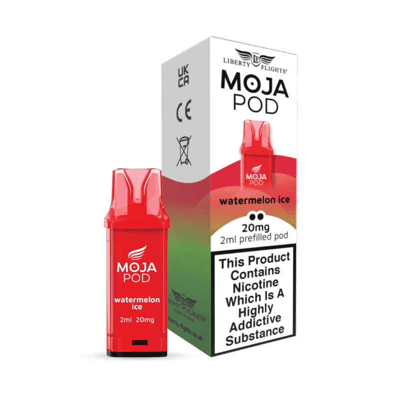 MOJA POD WATERMELON ICE PREFILLED POD 20MG(2%) BY LIBERTY FLIGHTS - Vapeslough