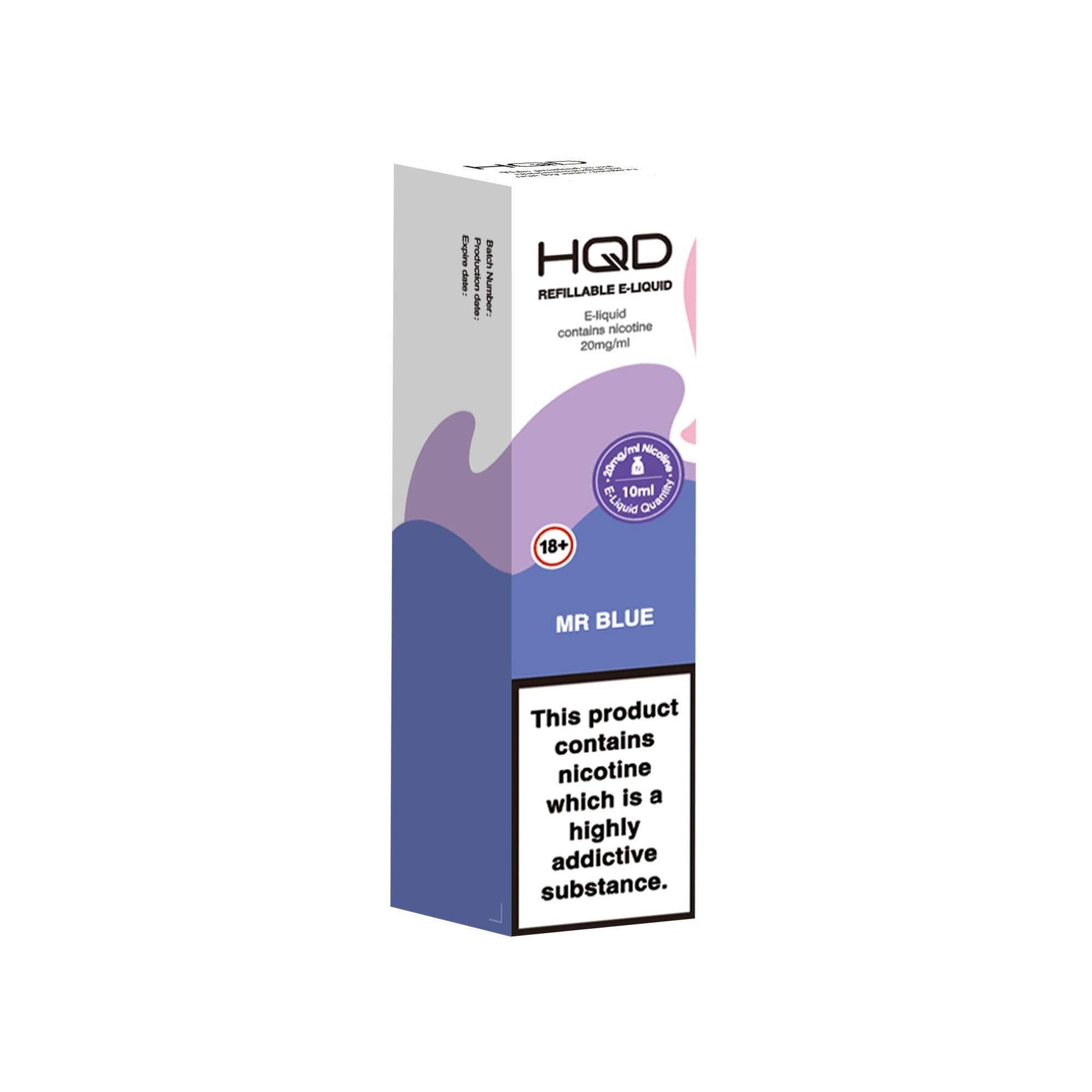 MR BLUE 10ML E LIQUID NICOTINE SALT BY HQD - Vapeslough