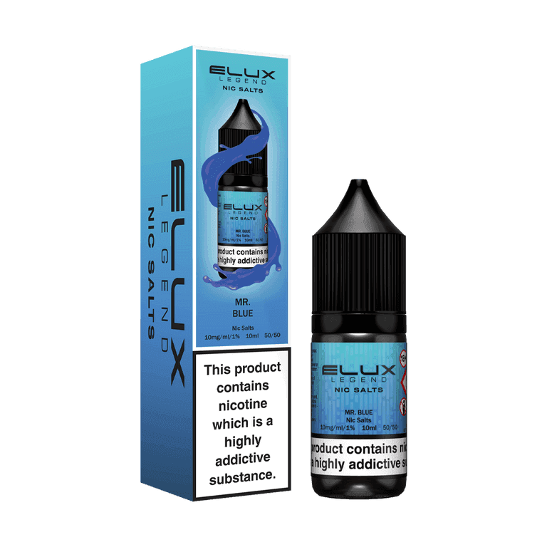 MR BLUE 10ML NIC SALT BY ELUX LEGEND 10MG(1%) | 20MG(2%) - Vapeslough