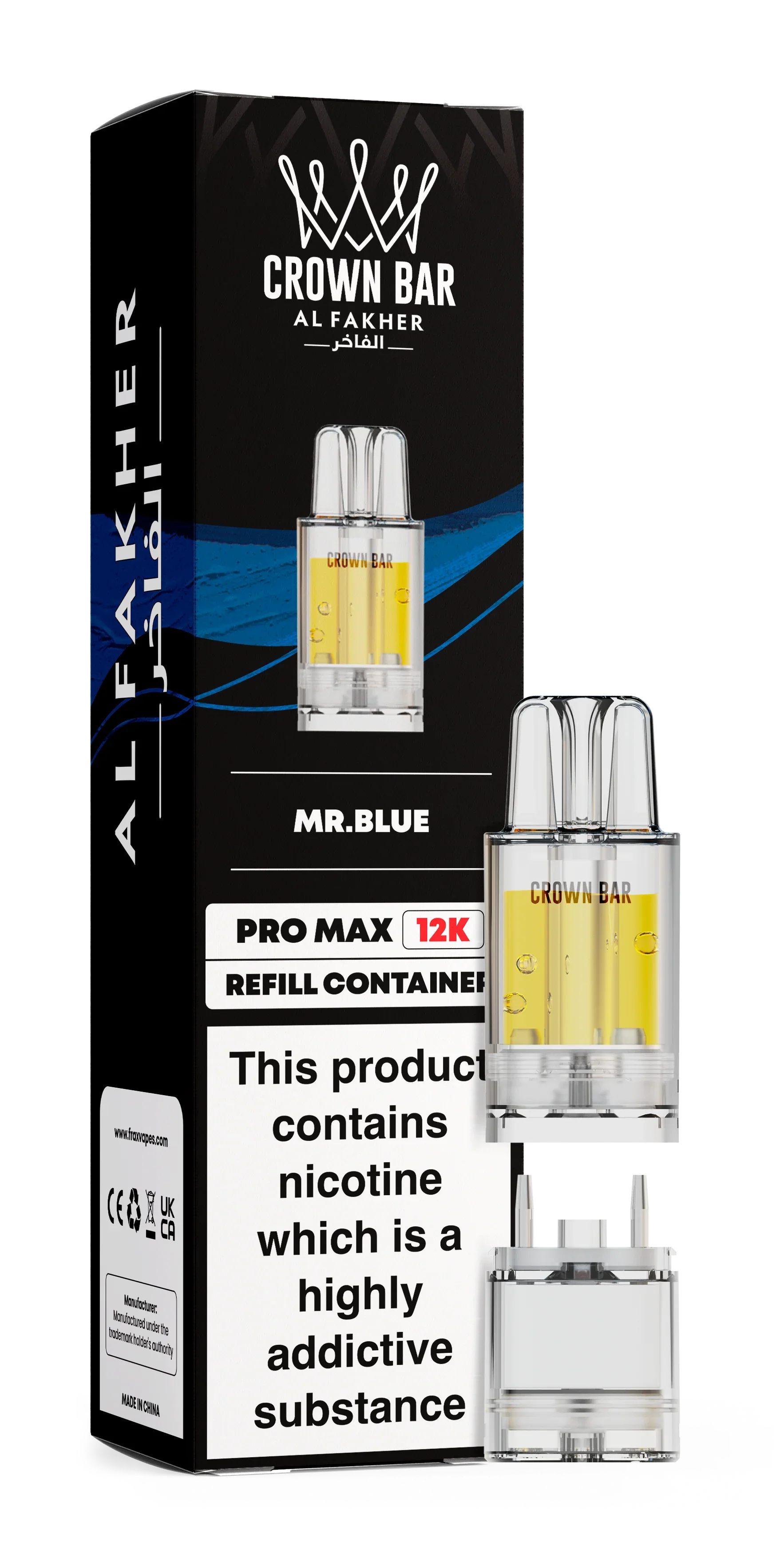 Mr Blue Al Fakher Crown Bar Pro Max 12K Refill Pod - Vapeslough