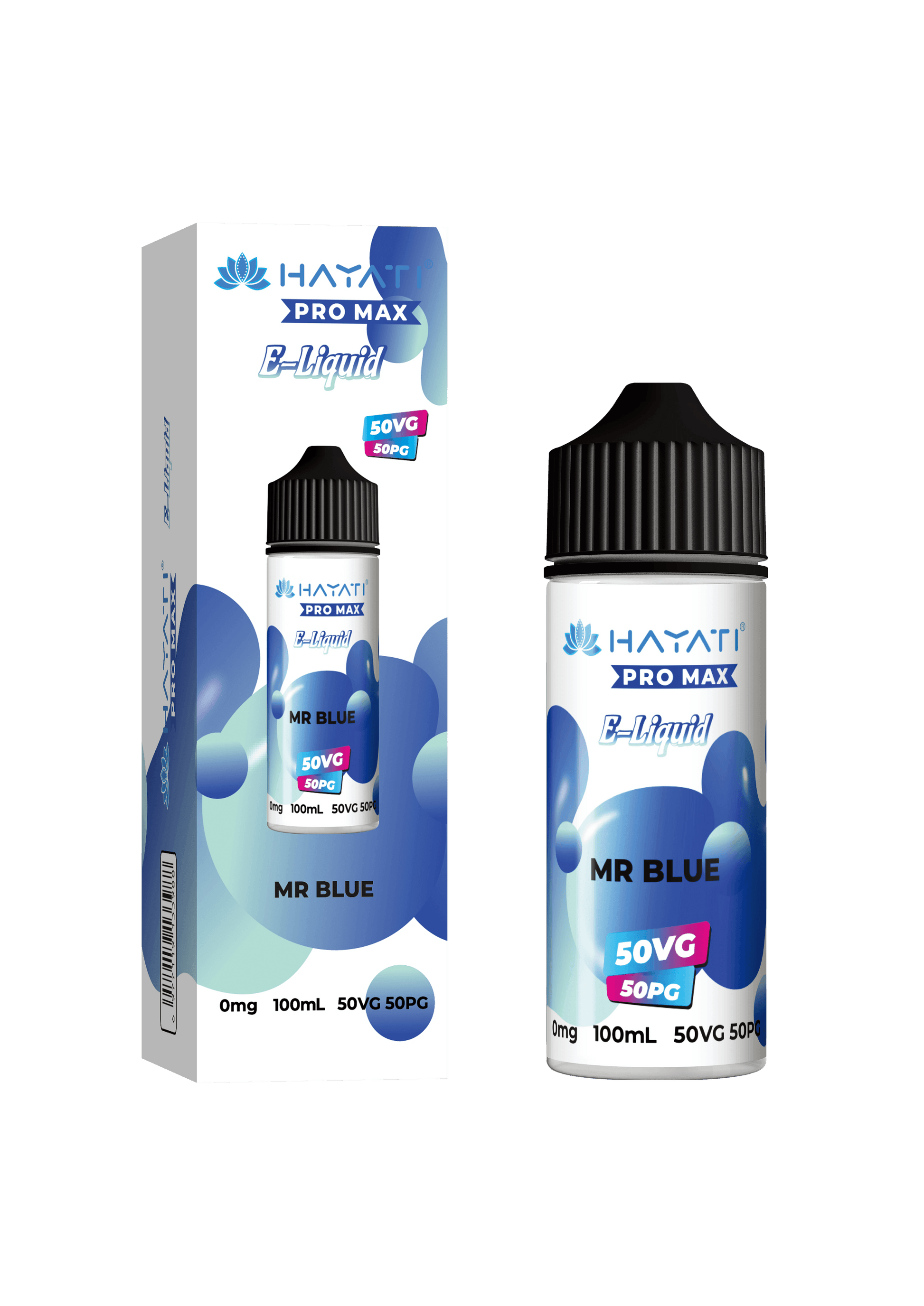MR BLUE - HAYATI PRO MAX 100ML SHORT FILL - 50/50PG/VG E-LIQUID - Vapeslough
