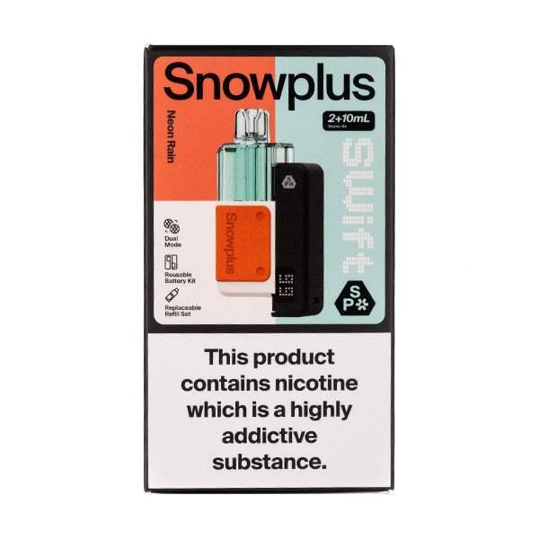 NEON RAIN - SNOWPLUS SWIFT 6000 PREFILLED VAPE - 20MG(2%) - Vapeslough