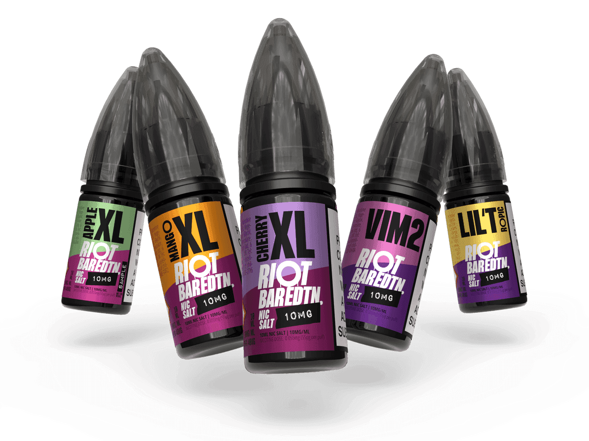 NEW! BUNDLE 5 NEW FLAVOURS - BAR EDTN - 10ML NIC SALT E-LIQUID - 5MG | 10MG | 20MG BY RIOT SQUAD - Vapeslough