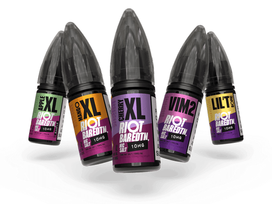 NEW! BUNDLE 5 NEW FLAVOURS - BAR EDTN - 10ML NIC SALT E-LIQUID - 5MG | 10MG | 20MG BY RIOT SQUAD - Vapeslough