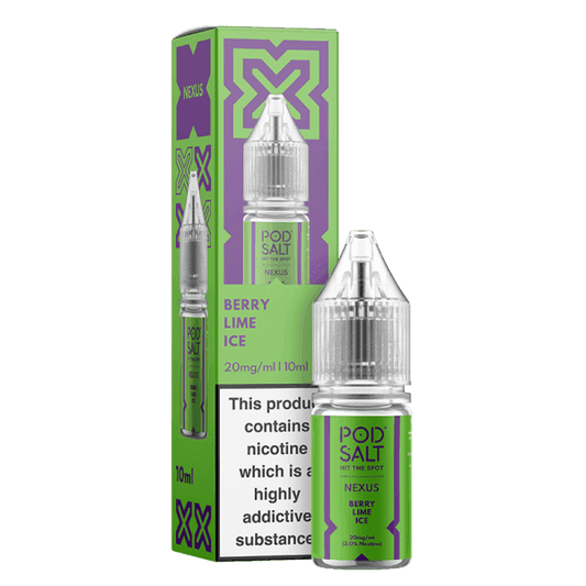 NEXUS BERRY LIME ICE 10ML NICOTINE SALT E-LIQUID BY POD SALT - Vapeslough