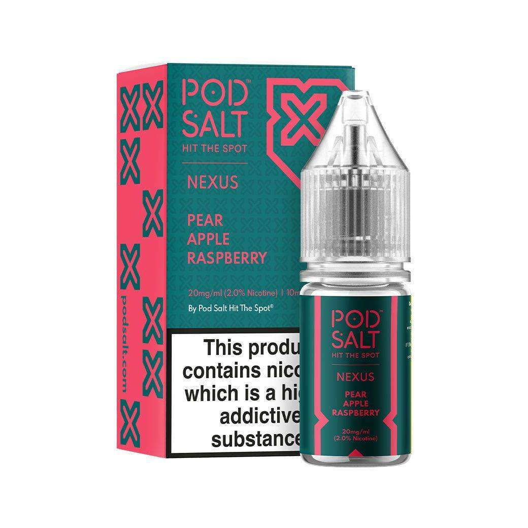 NEXUS PEAR APPLE RASPBERRY 10ML NICOTINE SALT E-LIQUID BY POD SALT - Vapeslough