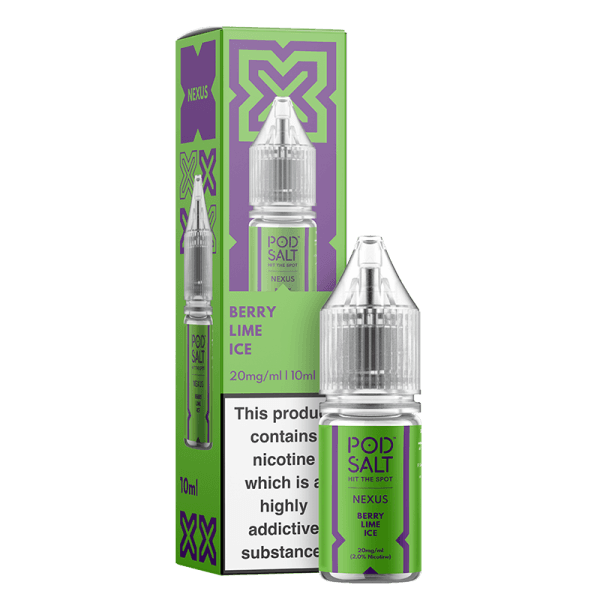 NEXUS BERRY LIME ICE 10ML NICOTINE SALT E-LIQUID BY POD SALT