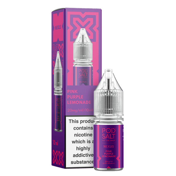 NEXUS PINK PURPLE LEMONADE 10ML NICOTINE SALT E-LIQUID BY POD SALT