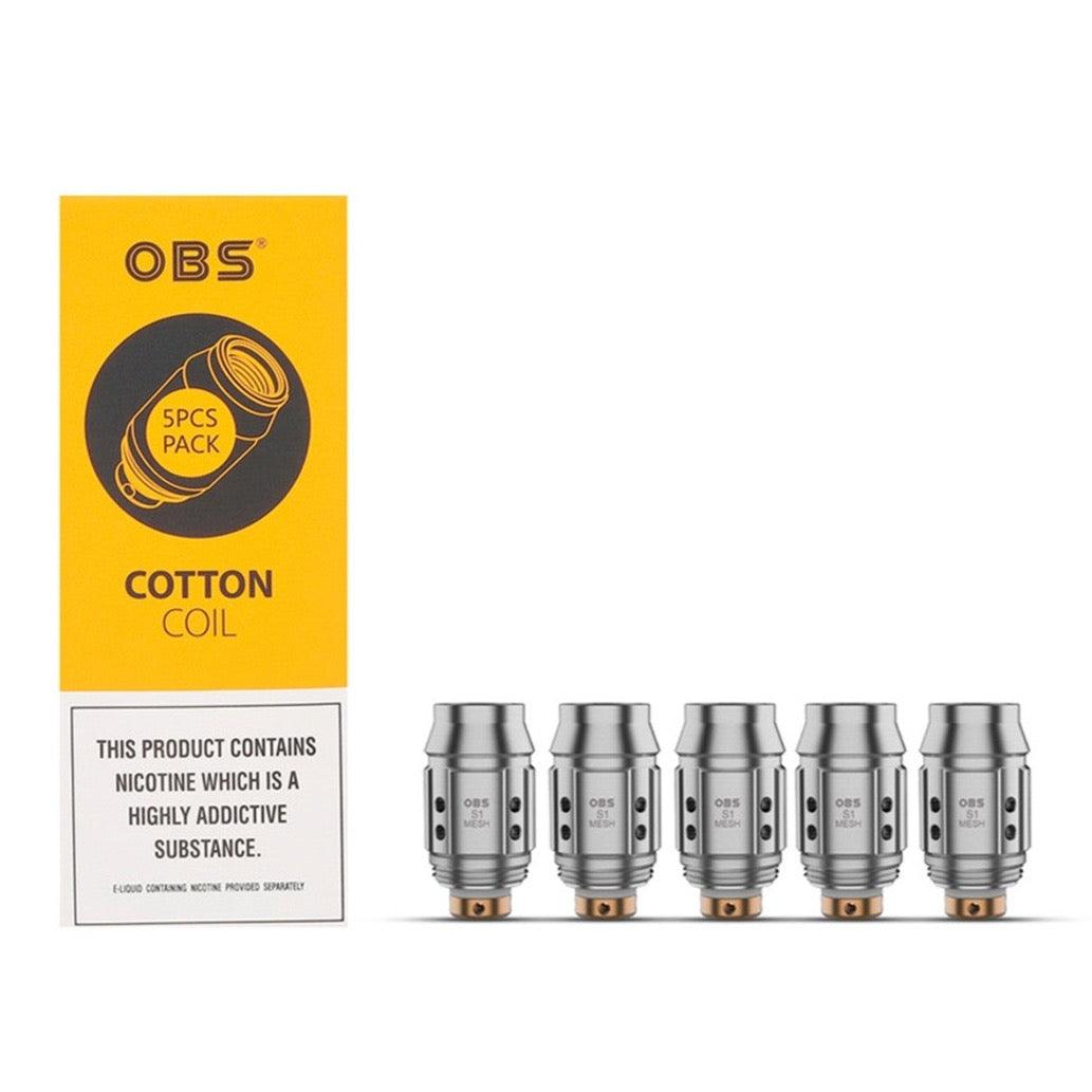 OBS M1 REPLACEMENT COILS - PACK OF 5 - Vapeslough