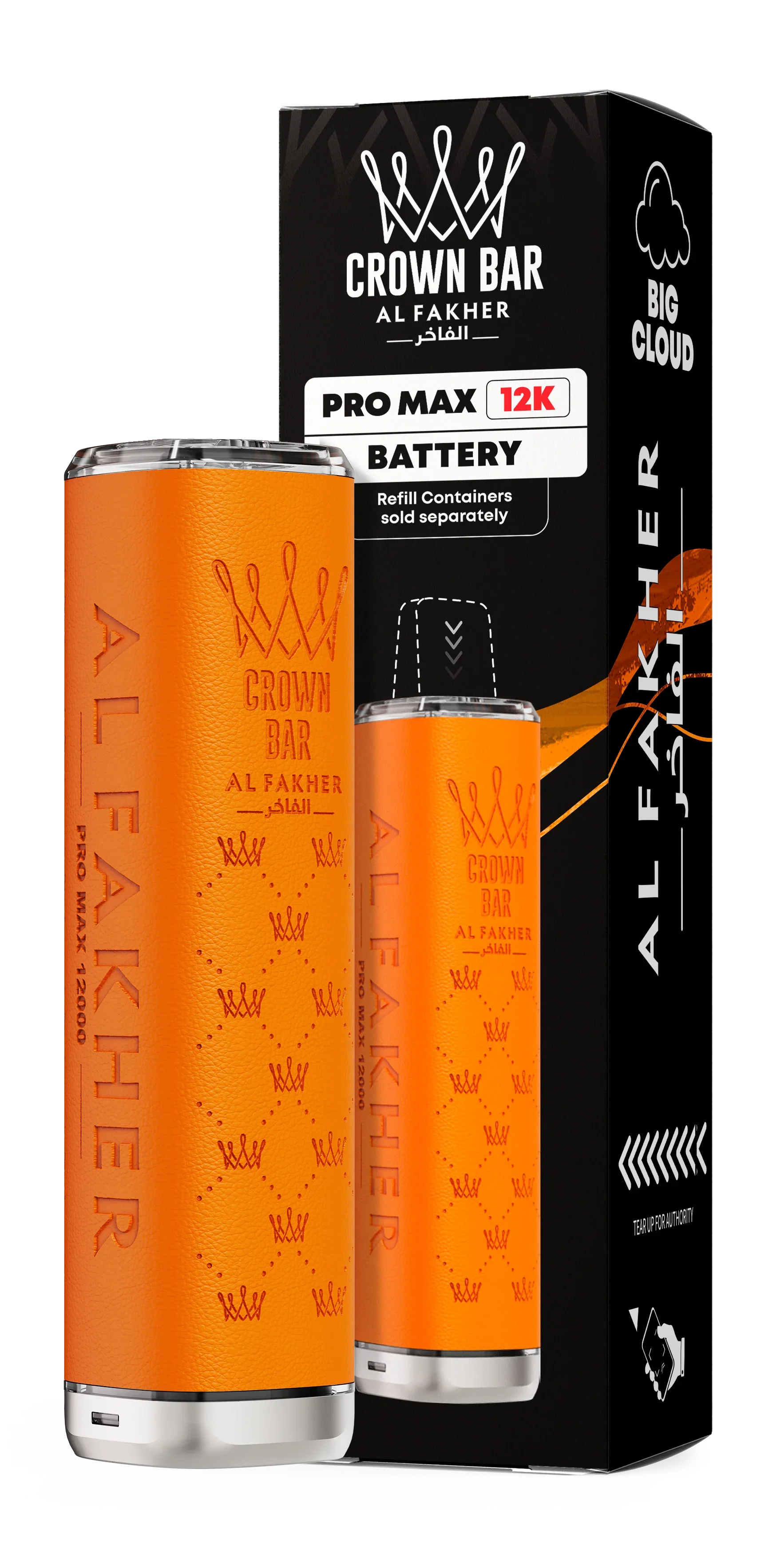 Orange Al Fakher Crown Bar Pro Max 12K Device - Vapeslough