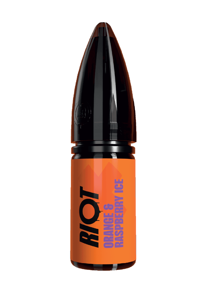ORANGE & RASPBERRY ICE - RIOT X - 10ML NIC SALT E-LIQUID - 5MG | 10MG | 20MG BY RIOT SQUAD - Vapeslough