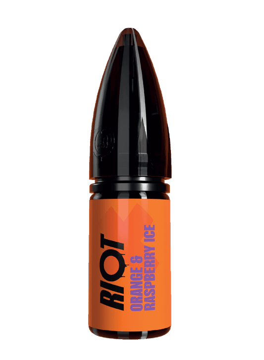 ORANGE & RASPBERRY ICE - RIOT X - 10ML NIC SALT E-LIQUID - 5MG | 10MG | 20MG BY RIOT SQUAD - Vapeslough