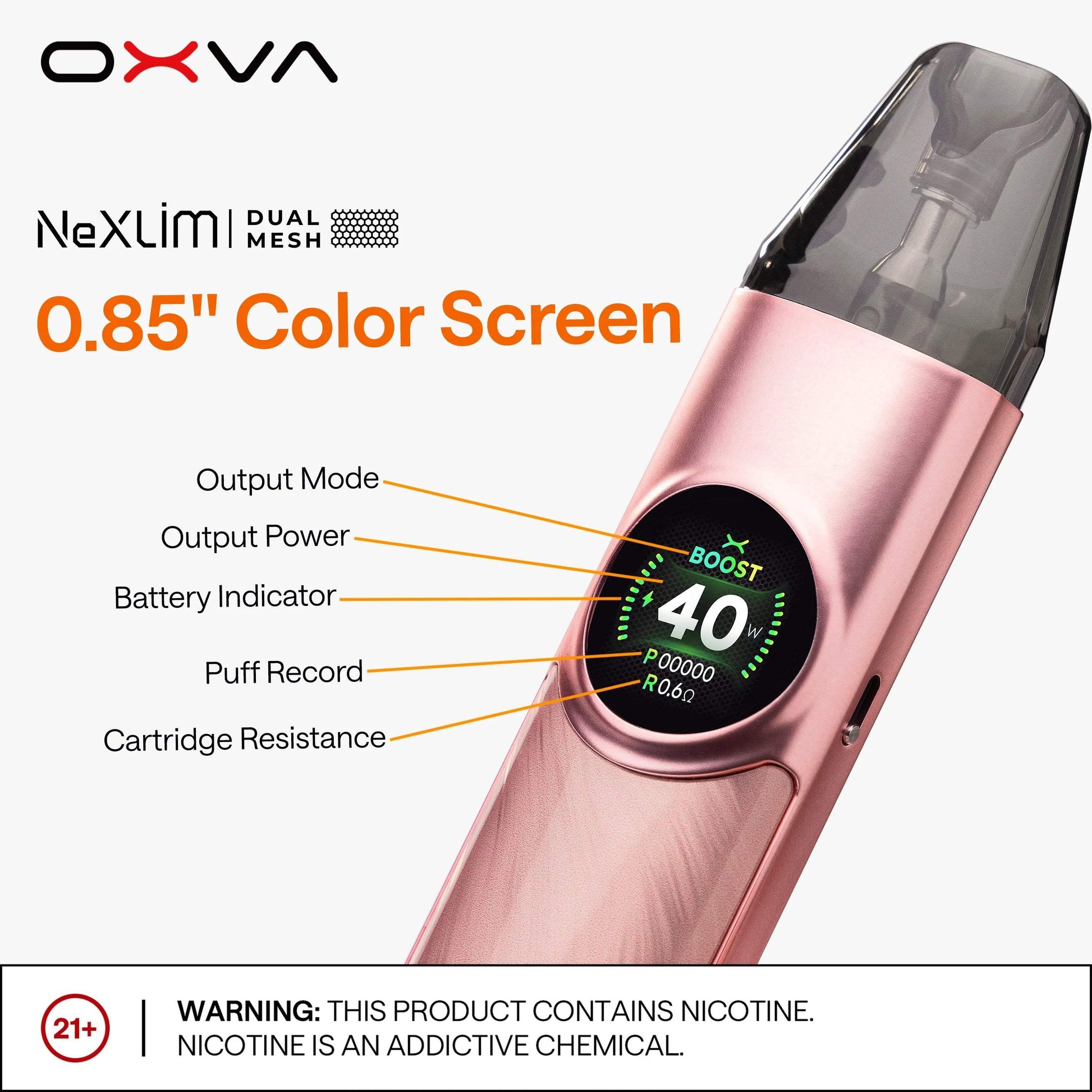 OXVA NEXLIM POD SYSTEM KIT - 1500MAH - Vapeslough