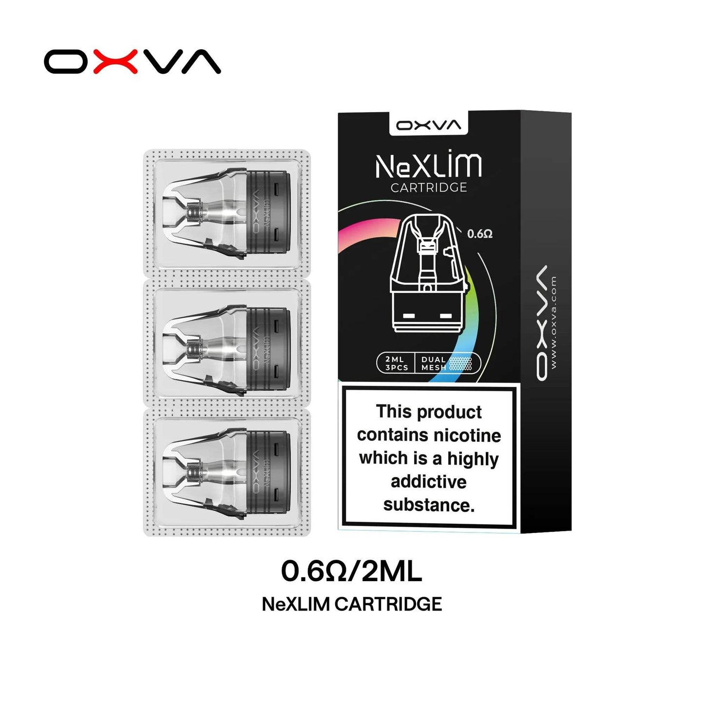 OXVA NEXLIM PODS CARTRIDGES - PACK OF 3 - Vapeslough