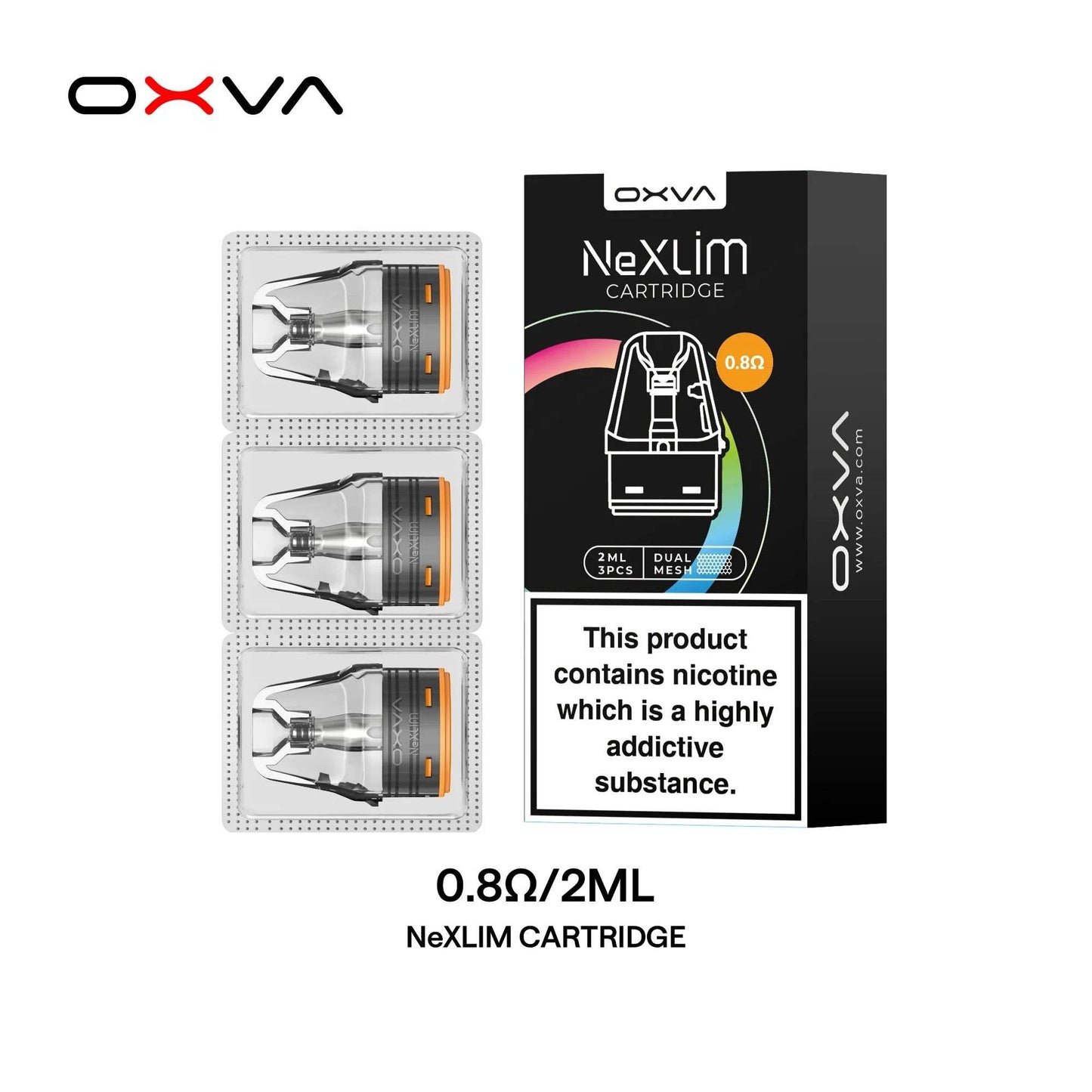 OXVA NEXLIM PODS CARTRIDGES - PACK OF 3 - Vapeslough