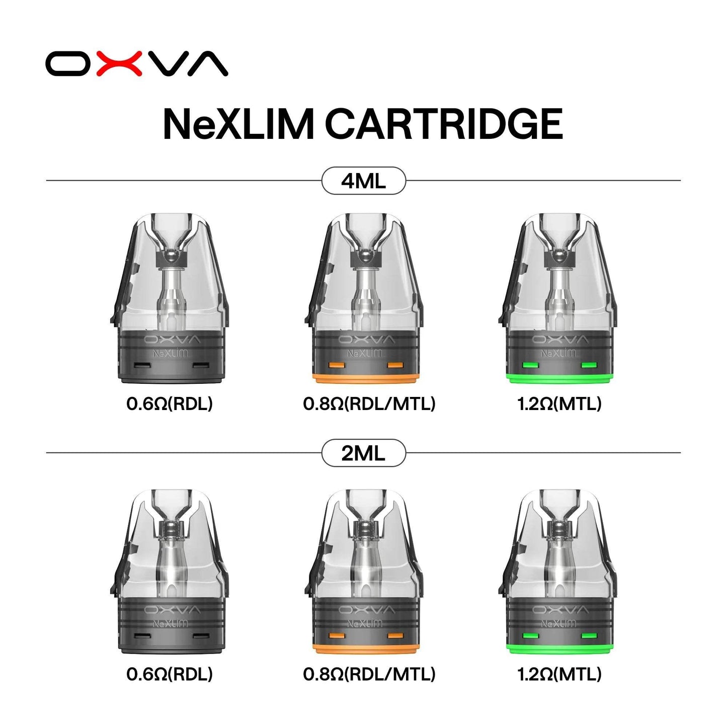 OXVA NEXLIM PODS CARTRIDGES - PACK OF 3 - Vapeslough