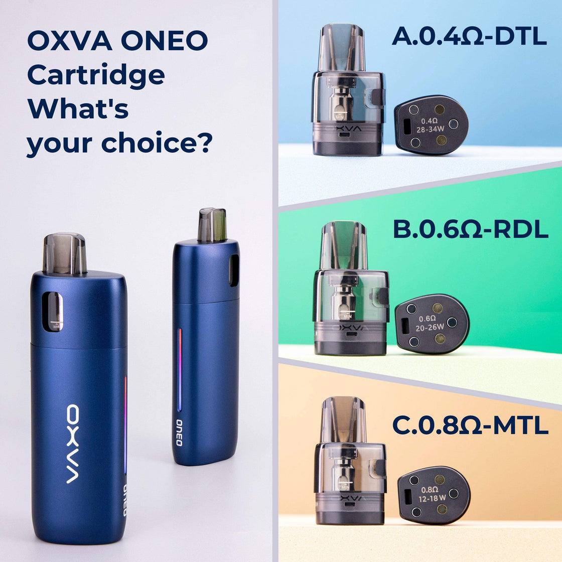 OXVA ONEO POD SYSTEM KIT 40W - 1600MAH - NEW COLORS - Vapeslough