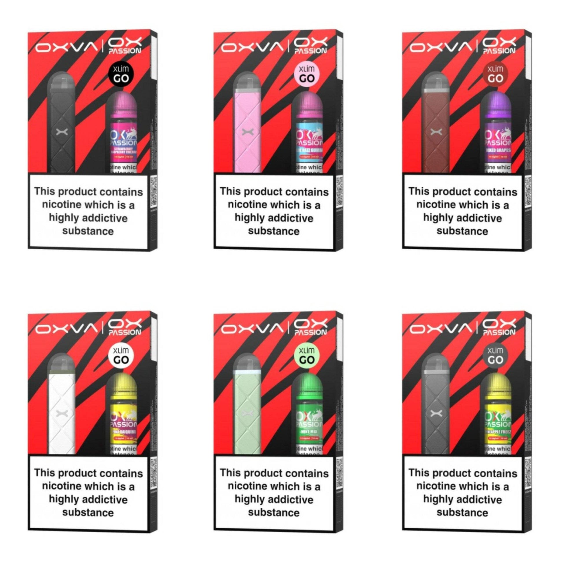 OXVA XLIM GO VAPE KIT OX PASSION NIC SALT COMBO PACK - 1000MAH - Vapeslough