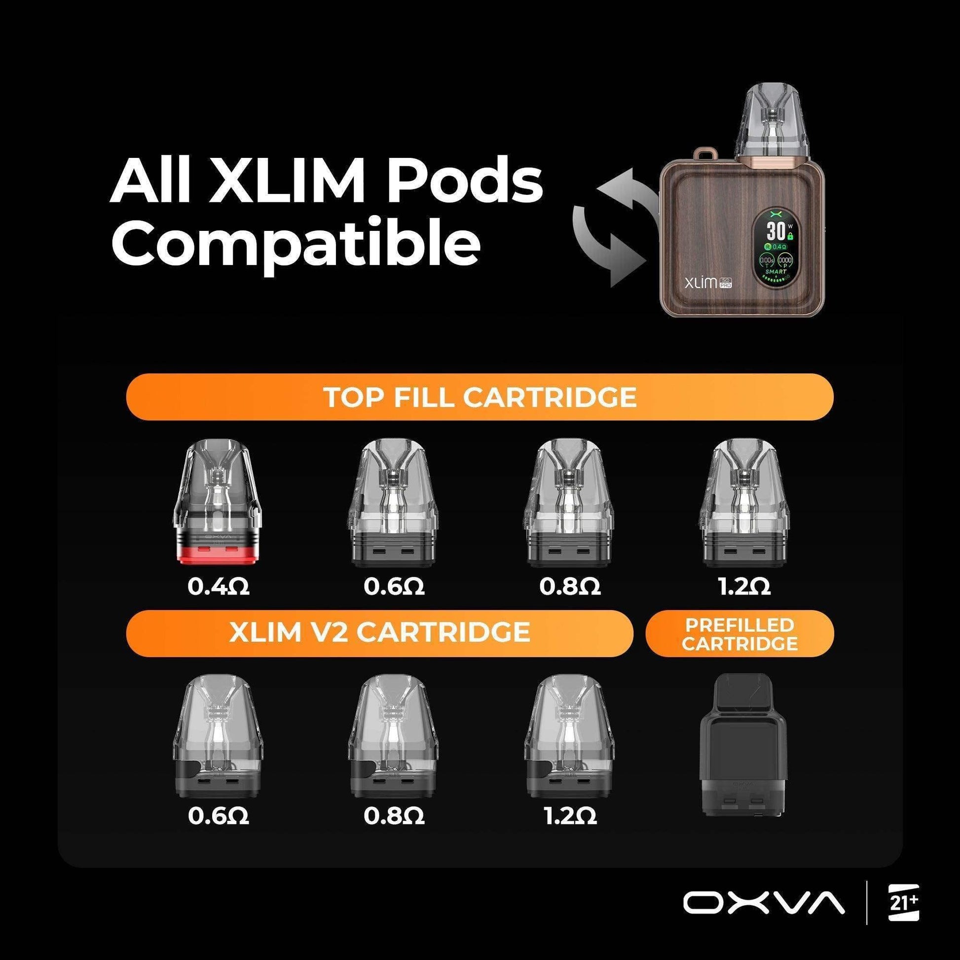 OXVA XLIM SQ PRO POD SYSTEM KIT - 1200MAH - Vapeslough