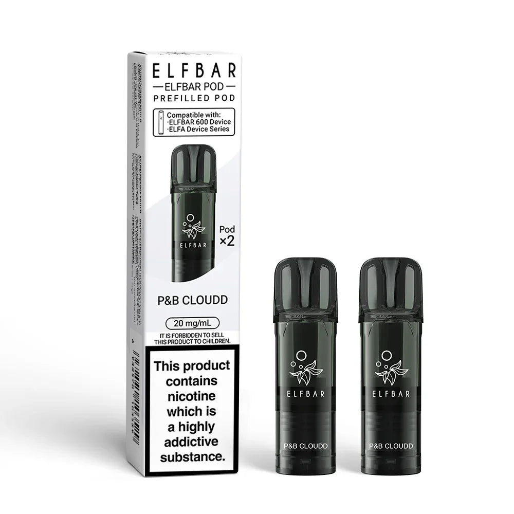 P&B CLOUDD ELFBAR 600 PODS (PACK OF 2) - Vapeslough