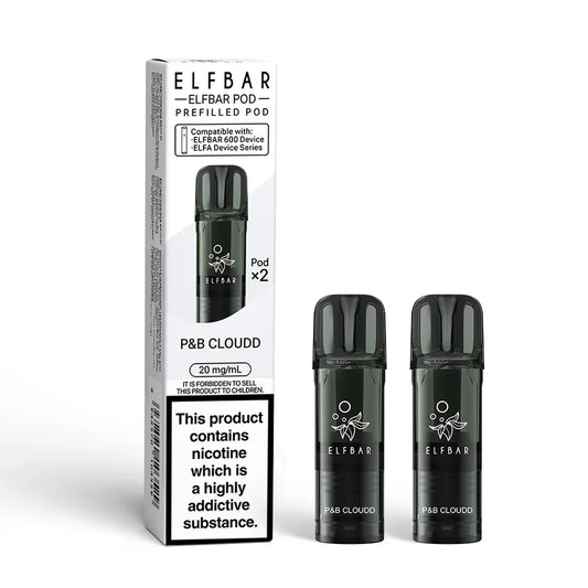 P&B CLOUDD ELFBAR 600 PODS (PACK OF 2) - Vapeslough