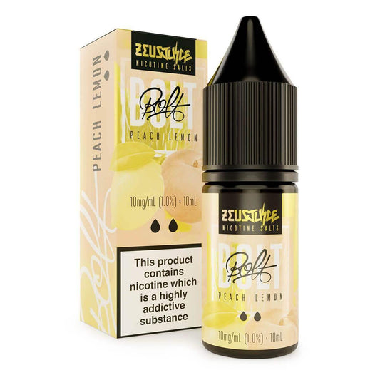 PEACH LEMON 10ML NIC SALT BY BOLT - ZEUS JUICE - Vapeslough