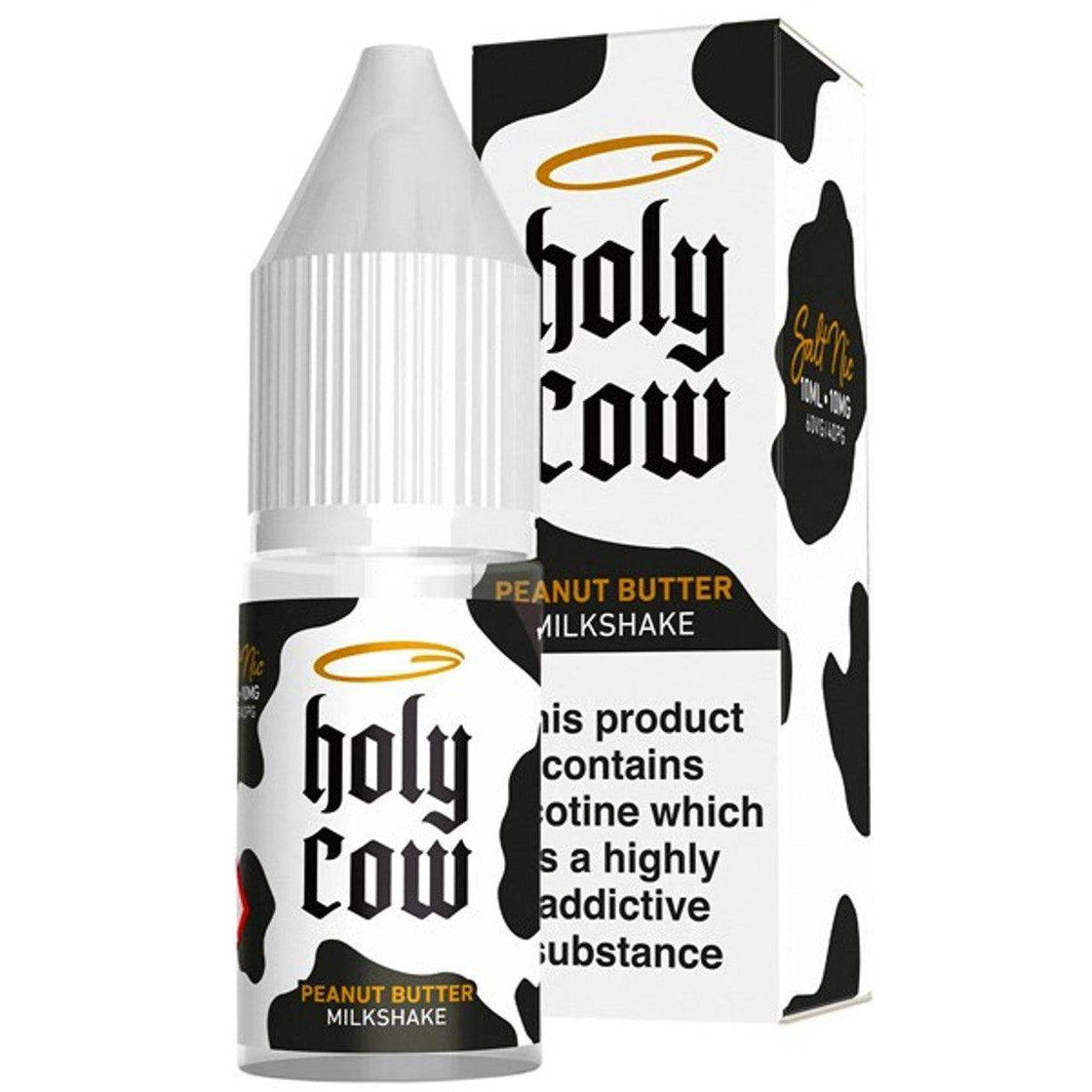 PEANUT BUTTER MILKSHAKE 10ML NICOTINE SALT E-LIQUID BY HOLY COW - Vapeslough