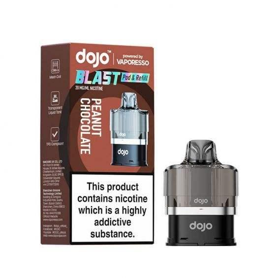 PEANUT CHOCOLATE - VAPORESSO DOJO BLAST 6000 PRE-FILLED POD - Vapeslough