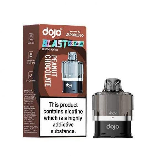 PEANUT CHOCOLATE - VAPORESSO DOJO BLAST 6000 PRE-FILLED POD - Vapeslough