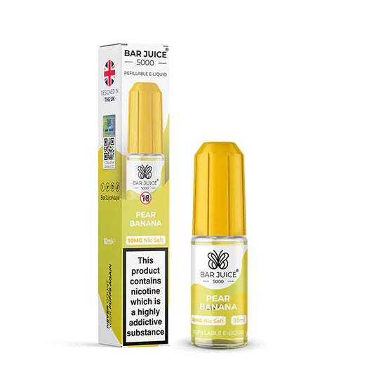 PEAR BANANA 10ML E LIQUID NICOTINE SALT BY BAR JUICE 5000 - 5MG|10MG|20MG - Vapeslough