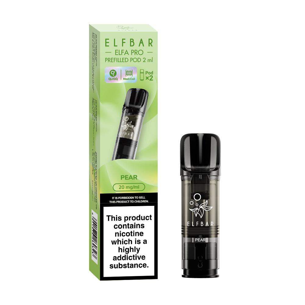 PEAR ELF BAR ELFA PRO PODS (PACK OF 2) - Vapeslough