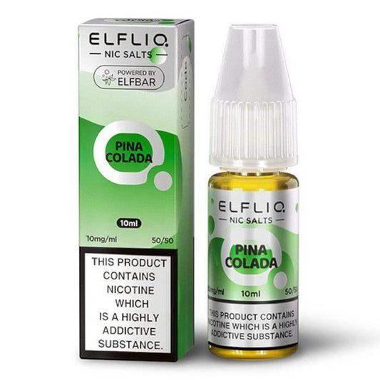 PINA COLADA 10ML E LIQUID NICOTINE SALT BY ELFLIQ - ELFBAR - Vapeslough