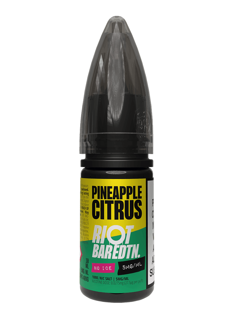 PINEAPPLE CITRUS - BAR EDTN NO ICE - 10ML NIC SALT E-LIQUID - 5MG | 10MG | 20MG BY RIOT SQUAD - Vapeslough