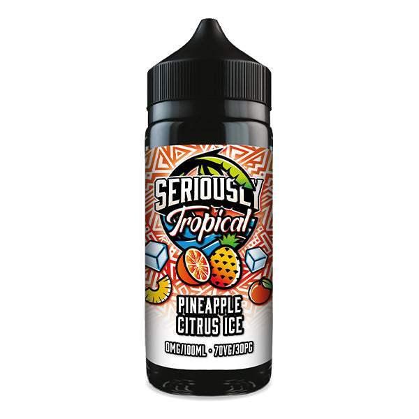 PINEAPPLE CITRUS ICE - SERIOUSLY TROPICAL - 100ML SHORT FILL E-LIQUID BY DOOZY - Vapeslough