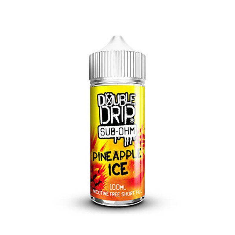 PINEAPPLE ICE 100ML SHORT FILL E-LIQUID BY DOUBLE DRIP - Vapeslough