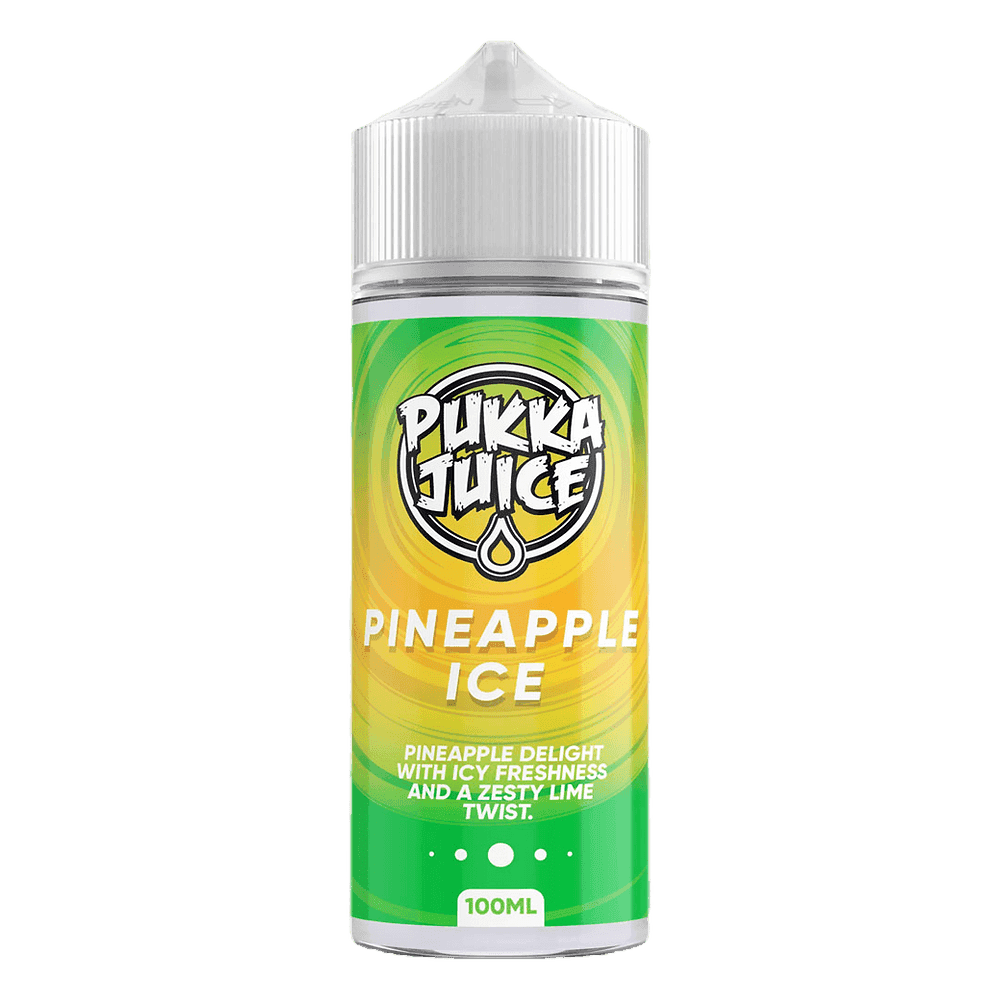 PINEAPPLE ICE 100ML SHORT FILL E-LIQUID BY PUKKA JUICE - Vapeslough