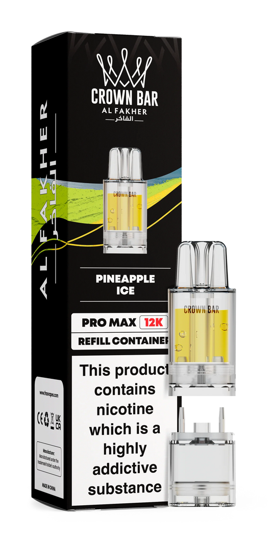 Pineapple Ice Al Fakher Crown Bar Pro Max 12K Refill Pod - Vapeslough
