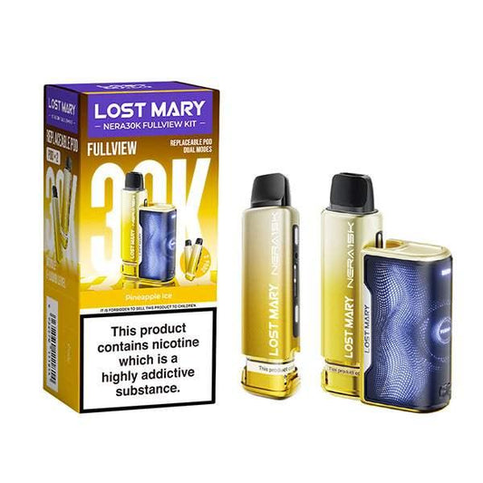 PINEAPPLE ICE - LOST MARY NERA FULLVIEW 30K PRE-FILLED POD KIT - Vapeslough