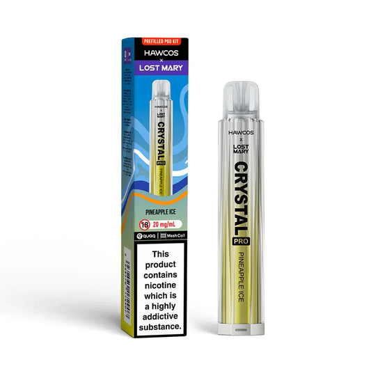 Pineapple Ice Lost Mary x Hawcos Crystal Pro 600 - Vapeslough